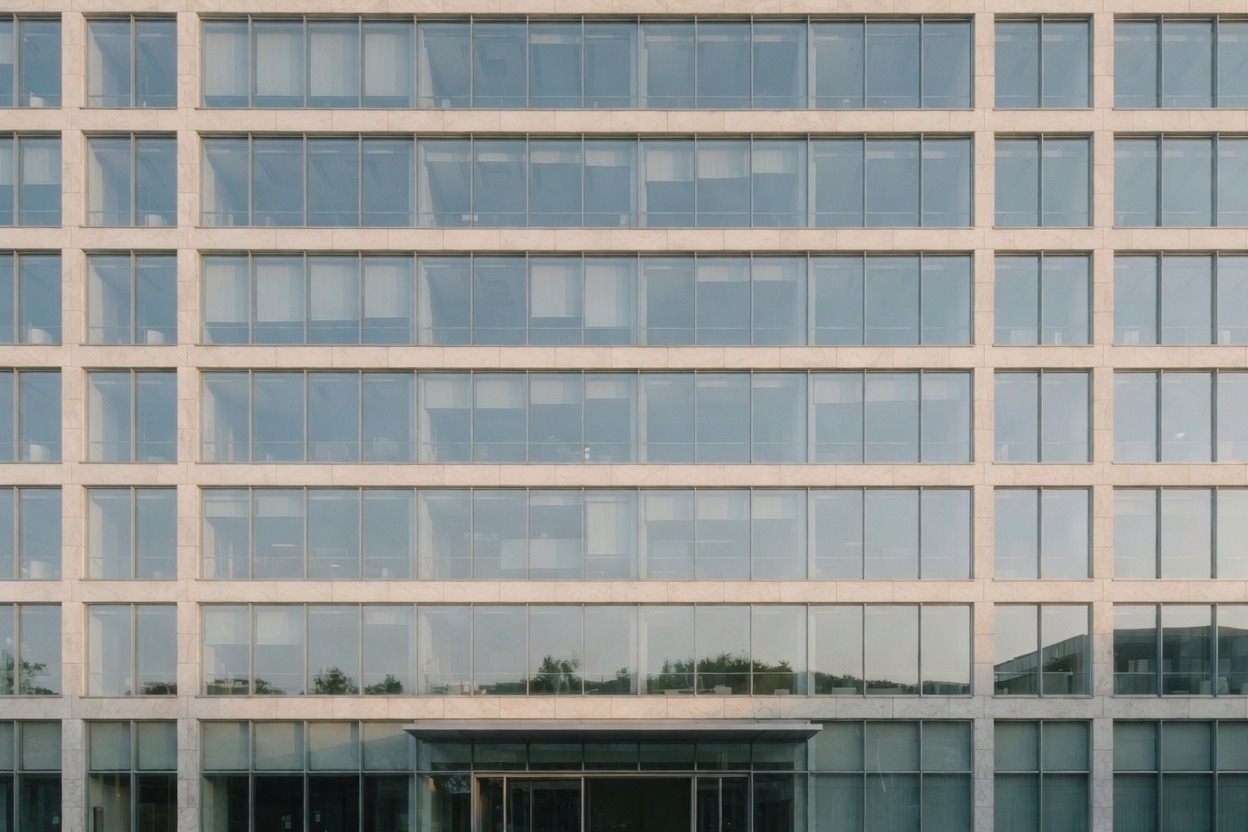 Office building in daylight. Not a property for sale and not a financed asset.
